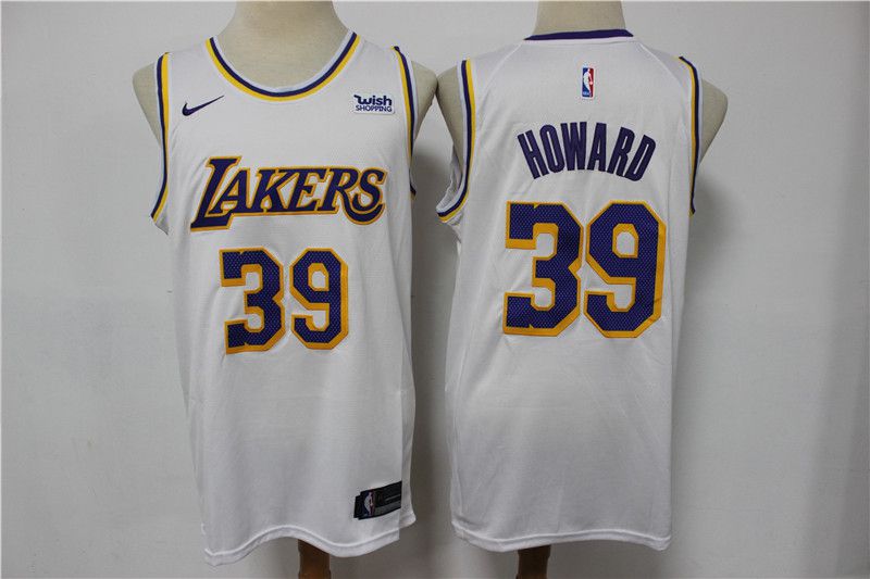 Men Los Angeles Lakers 39 Howard White Game Nike 2021 NBA Jerseys